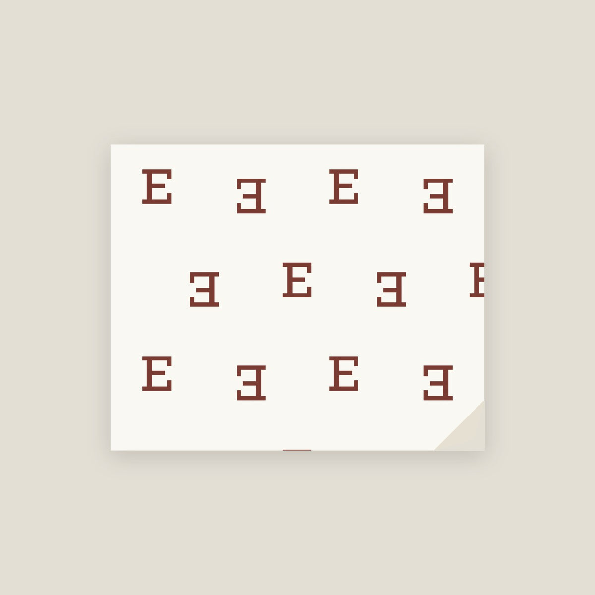 E · Letter Wrapping Paper