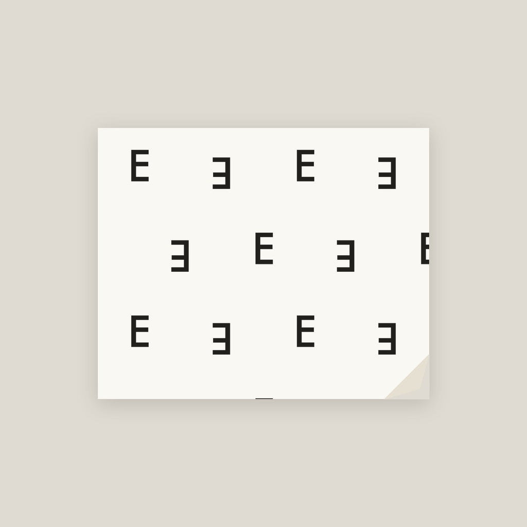 E · Letter Wrapping Paper