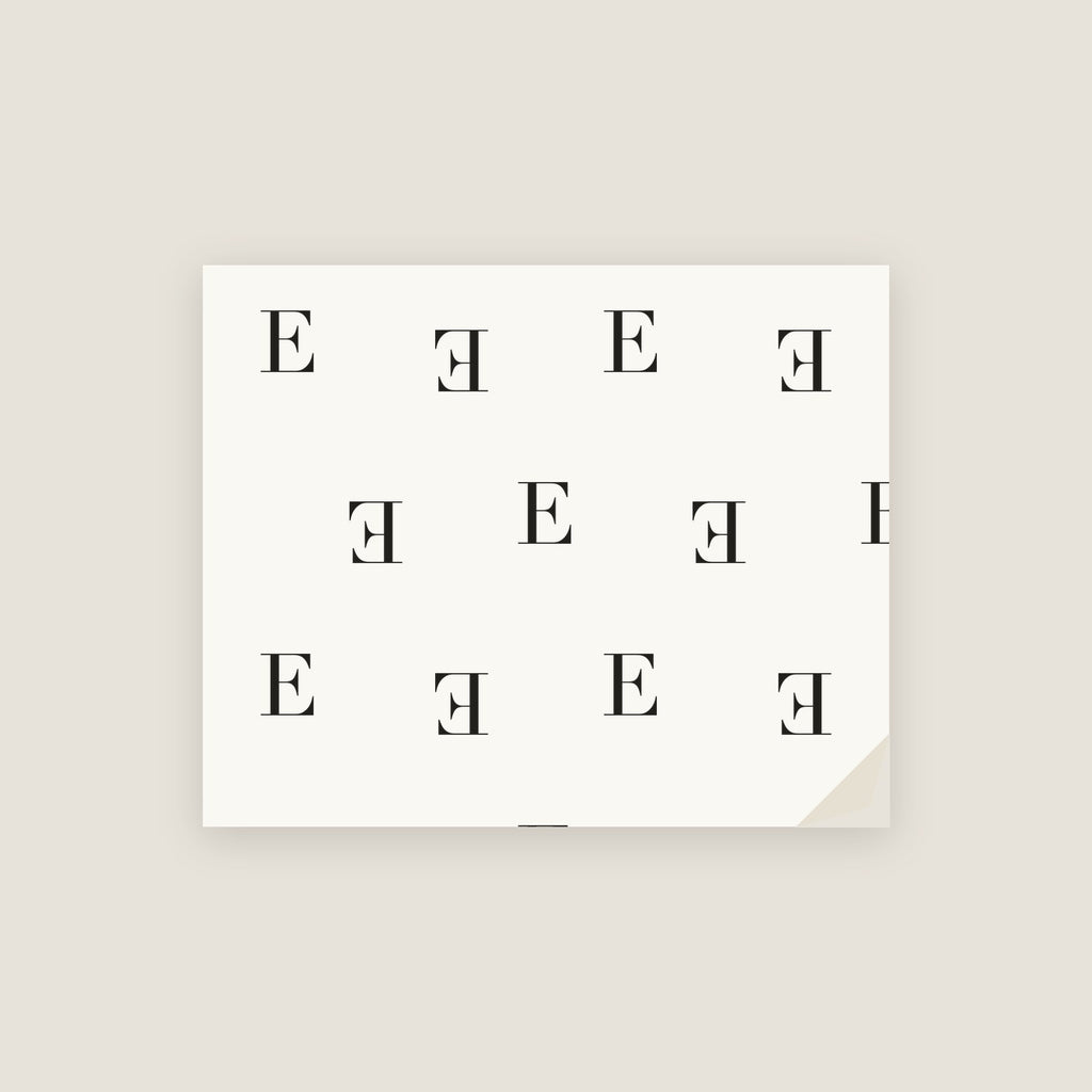 E · Letter Wrapping Paper