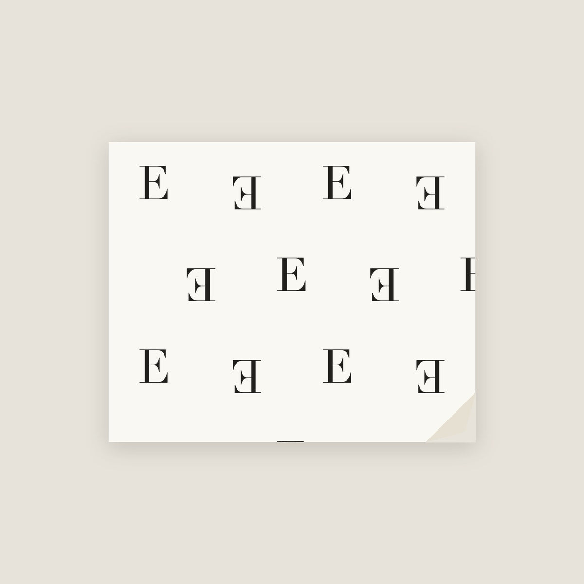 E · Letter Wrapping Paper