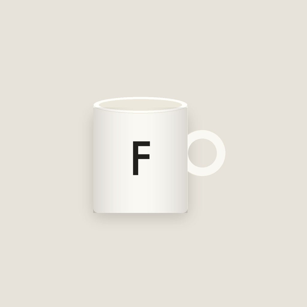 F · Letter Mug