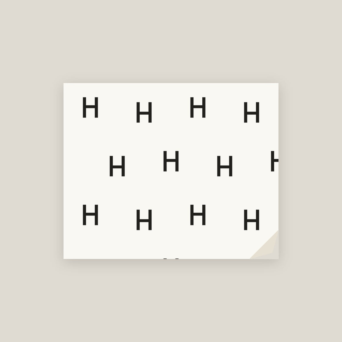 H · Letter Wrapping Paper