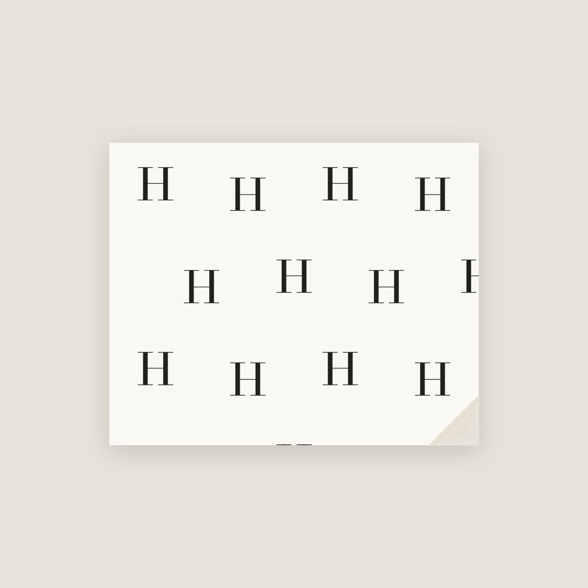 H · Letter Wrapping Paper