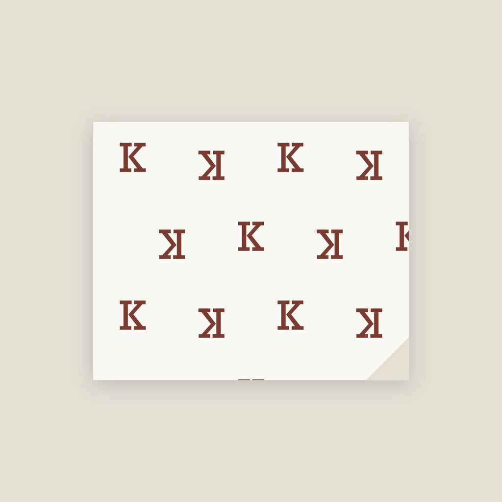 K · Letter Wrapping Paper