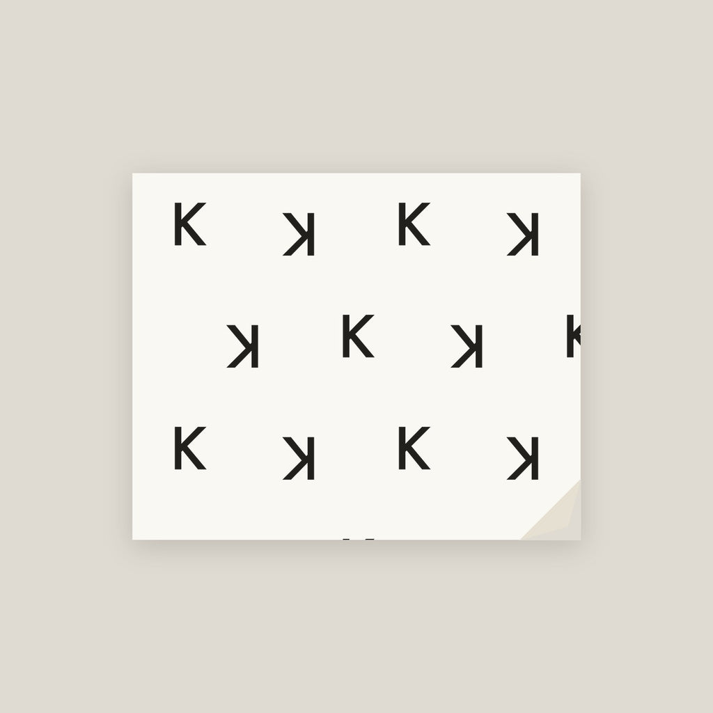 K · Letter Wrapping Paper