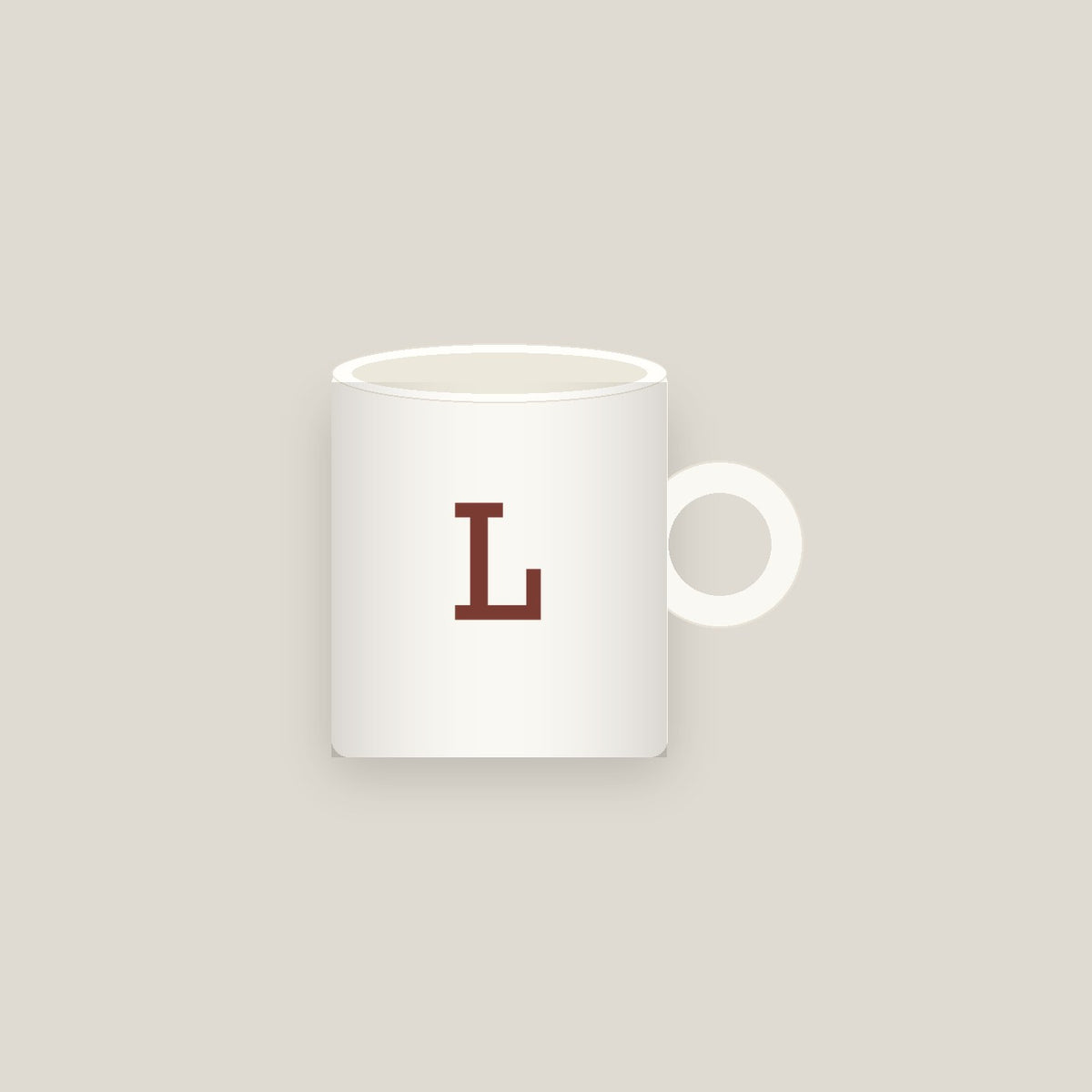 L · Letter Mug