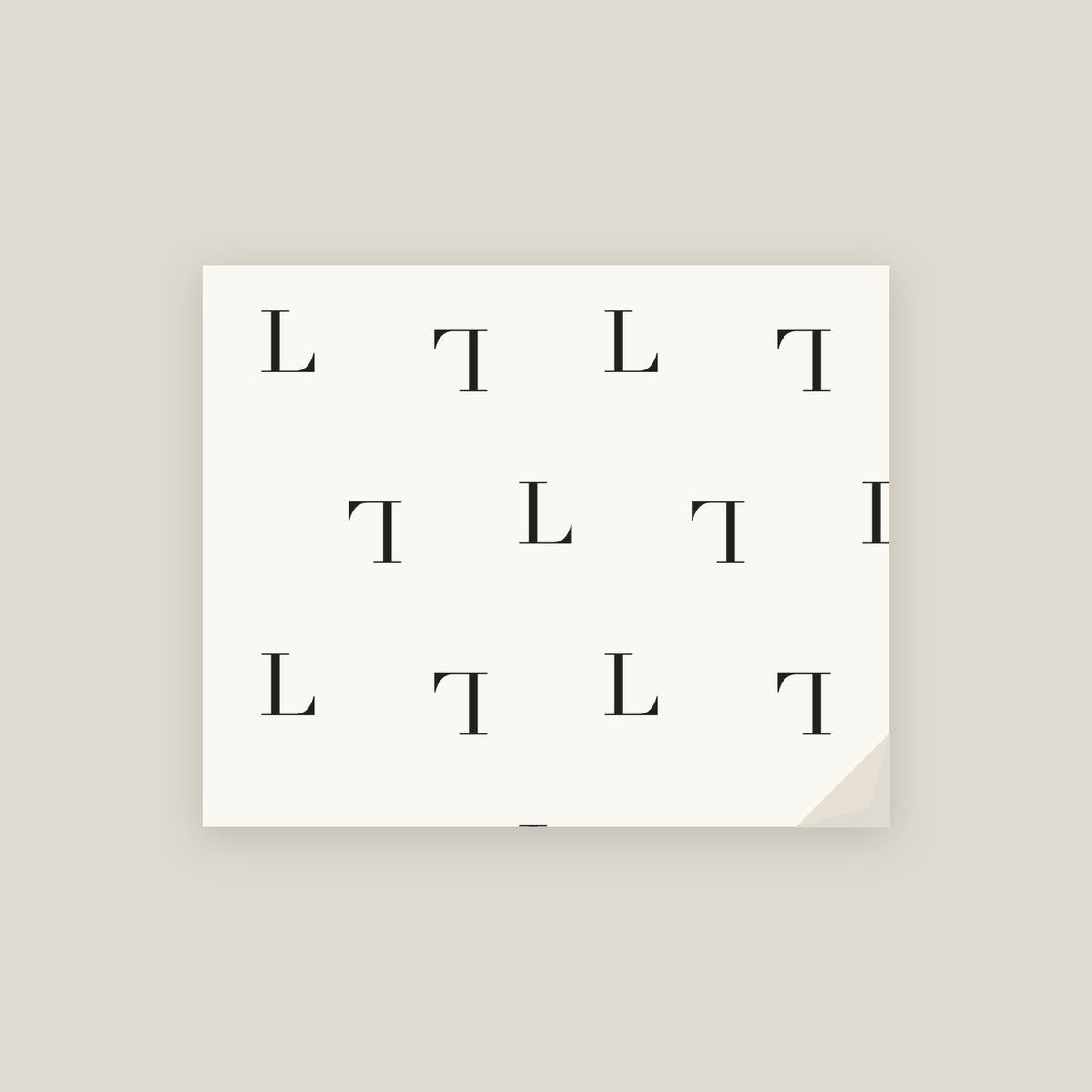 L · Letter Wrapping Paper