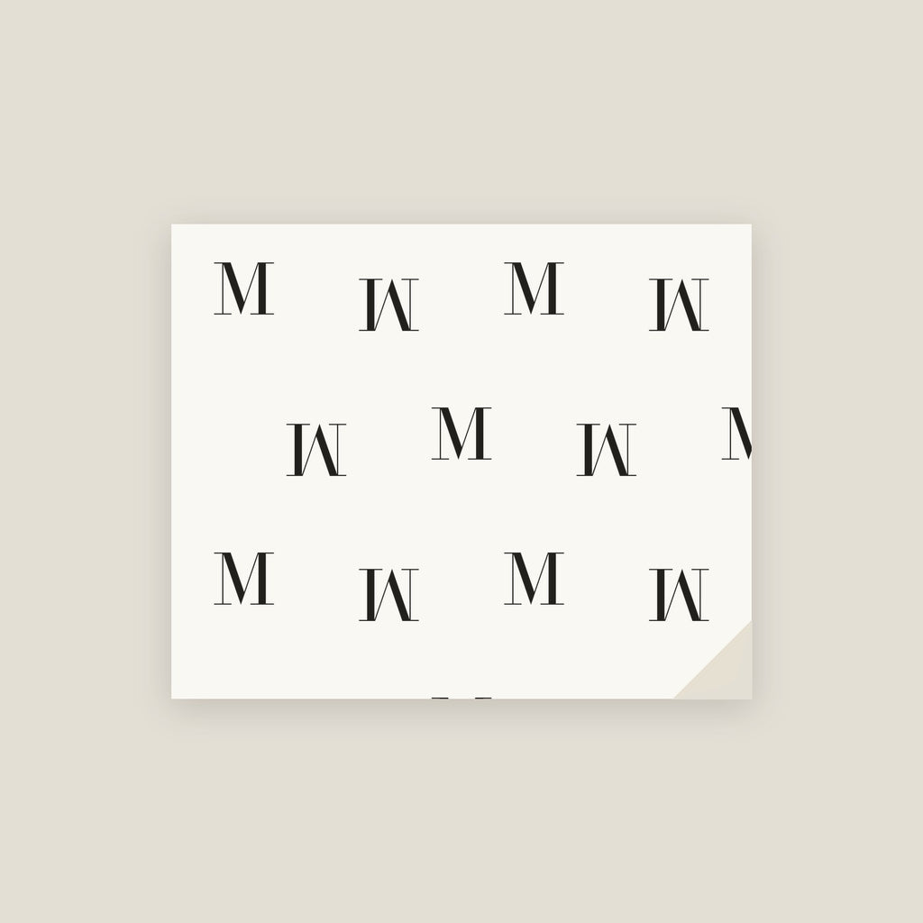 M · Letter Wrapping Paper