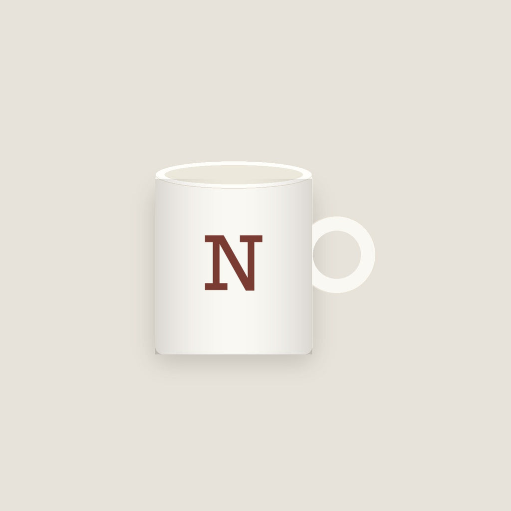 N · Letter Mug