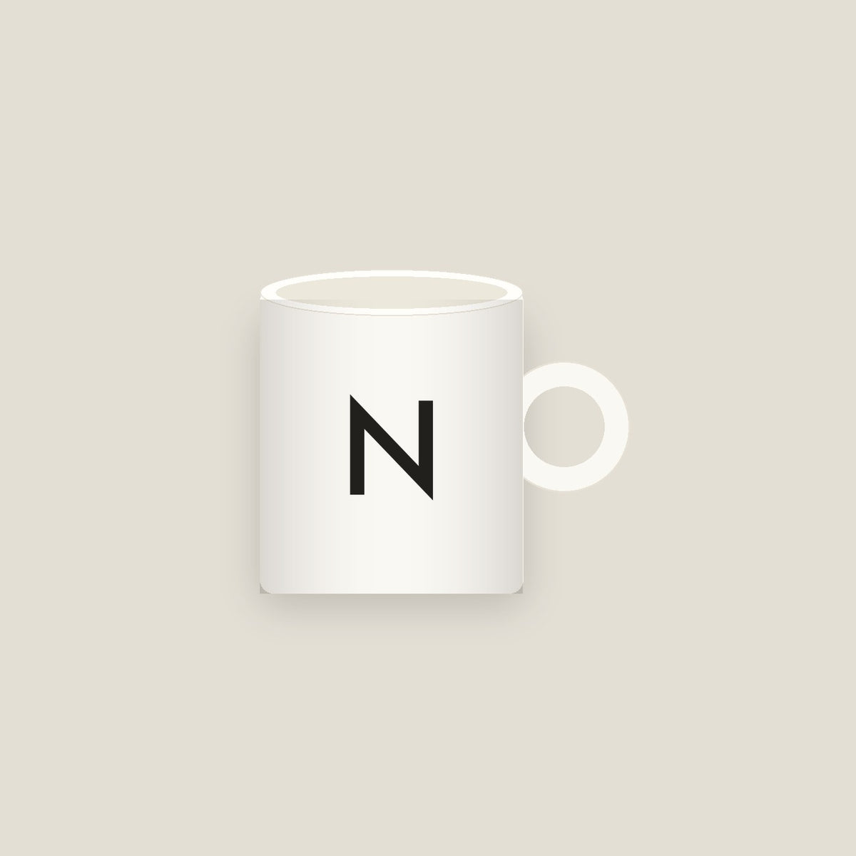 N · Letter Mug