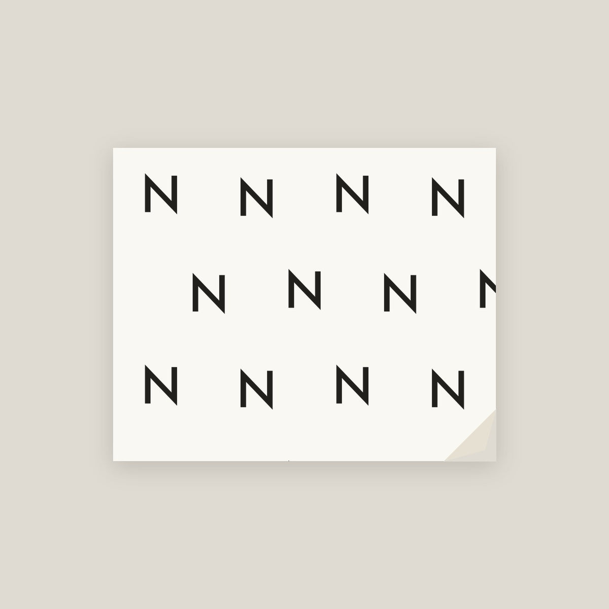 N · Letter Wrapping Paper