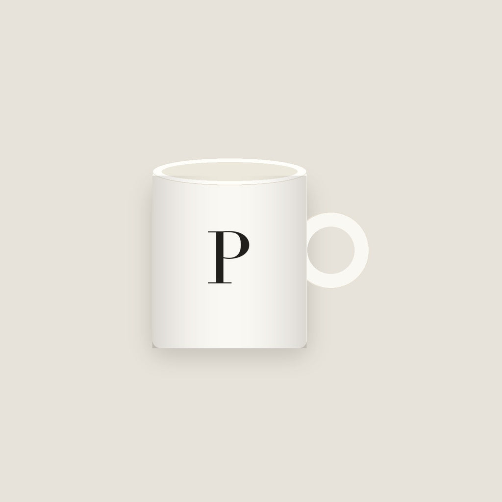 P · Letter Mug