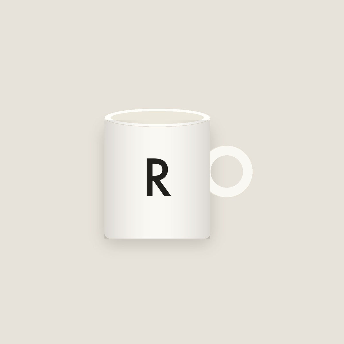 R · Letter Mug