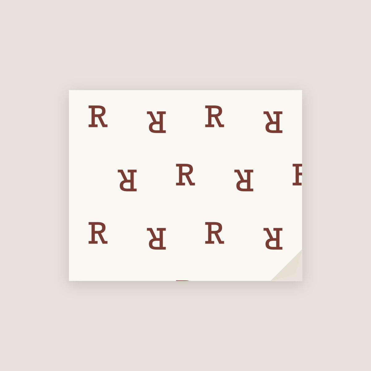 R · Letter Wrapping Paper
