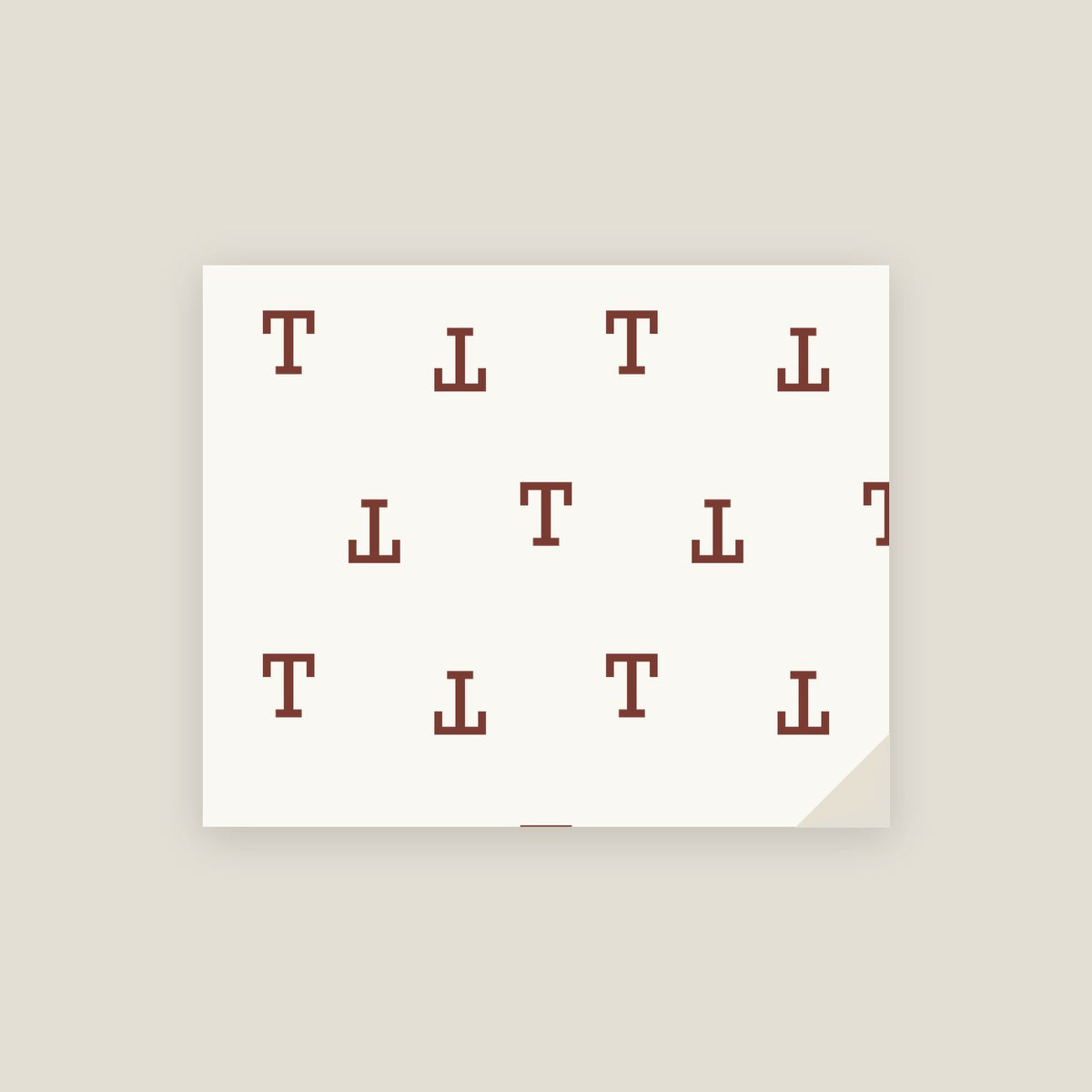 T · Letter Wrapping Paper