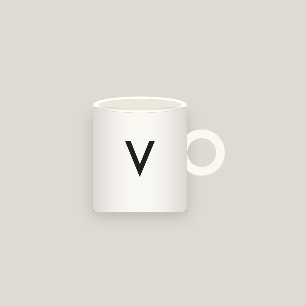 V · Letter Mug