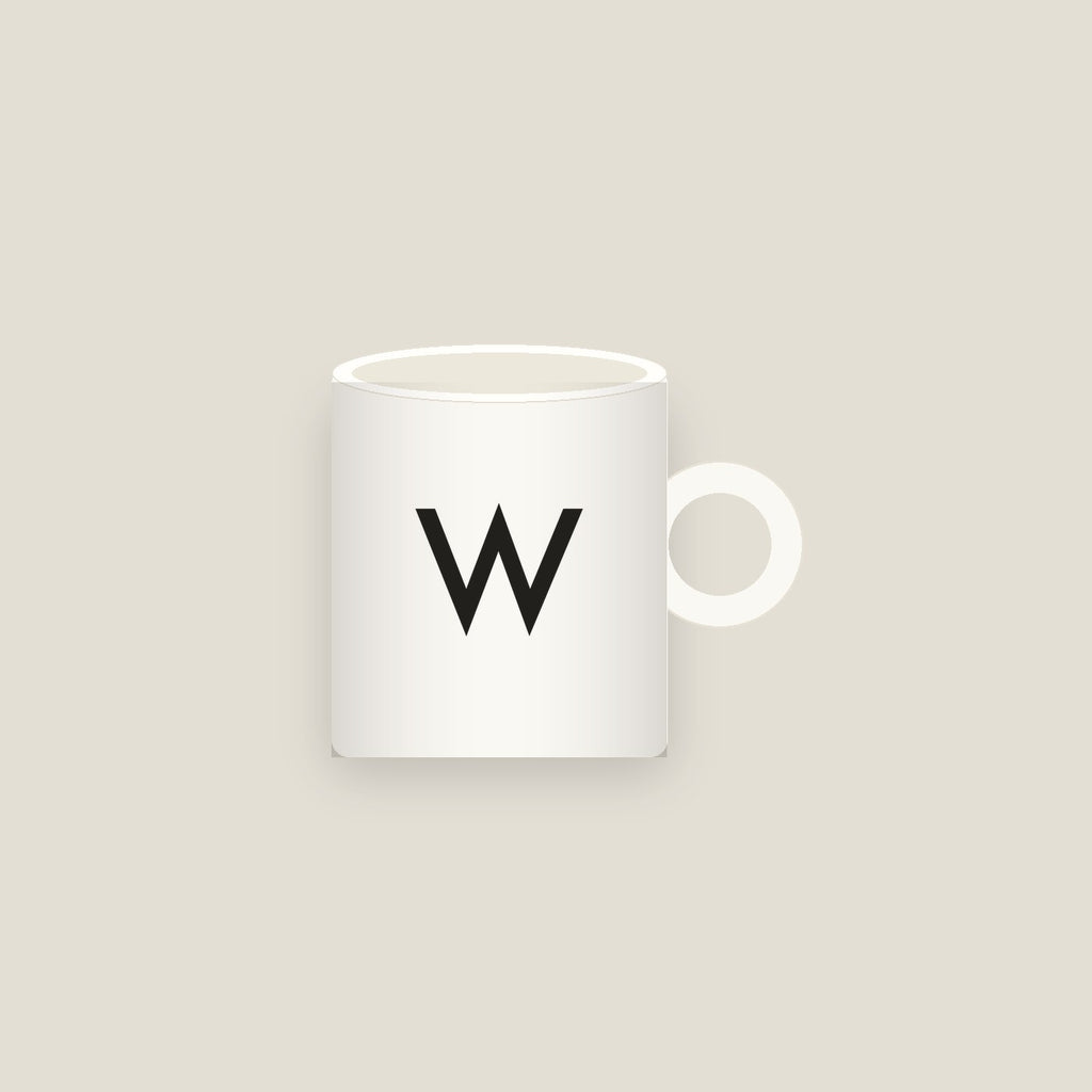 W · Letter Mug