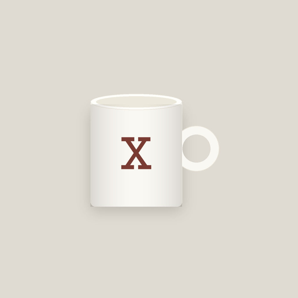 X · Letter Mug