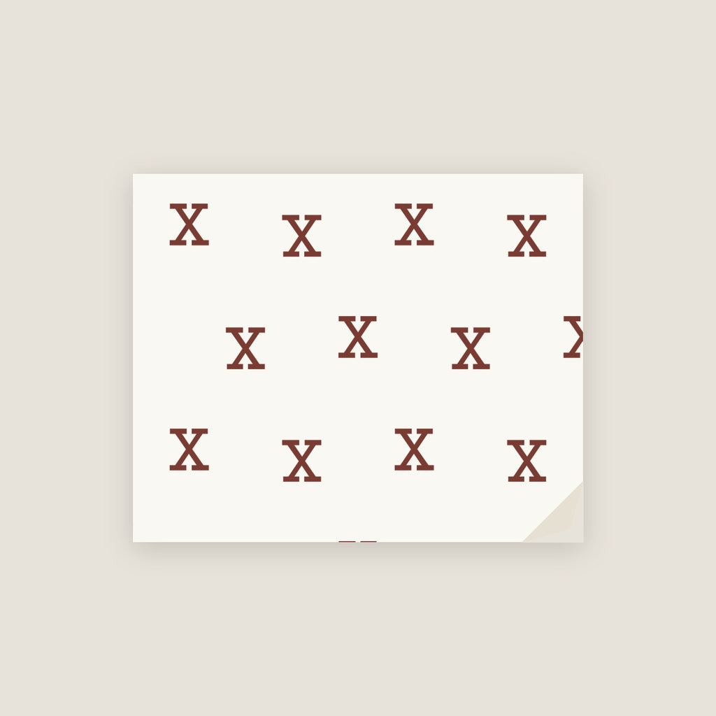 X · Letter Wrapping Paper