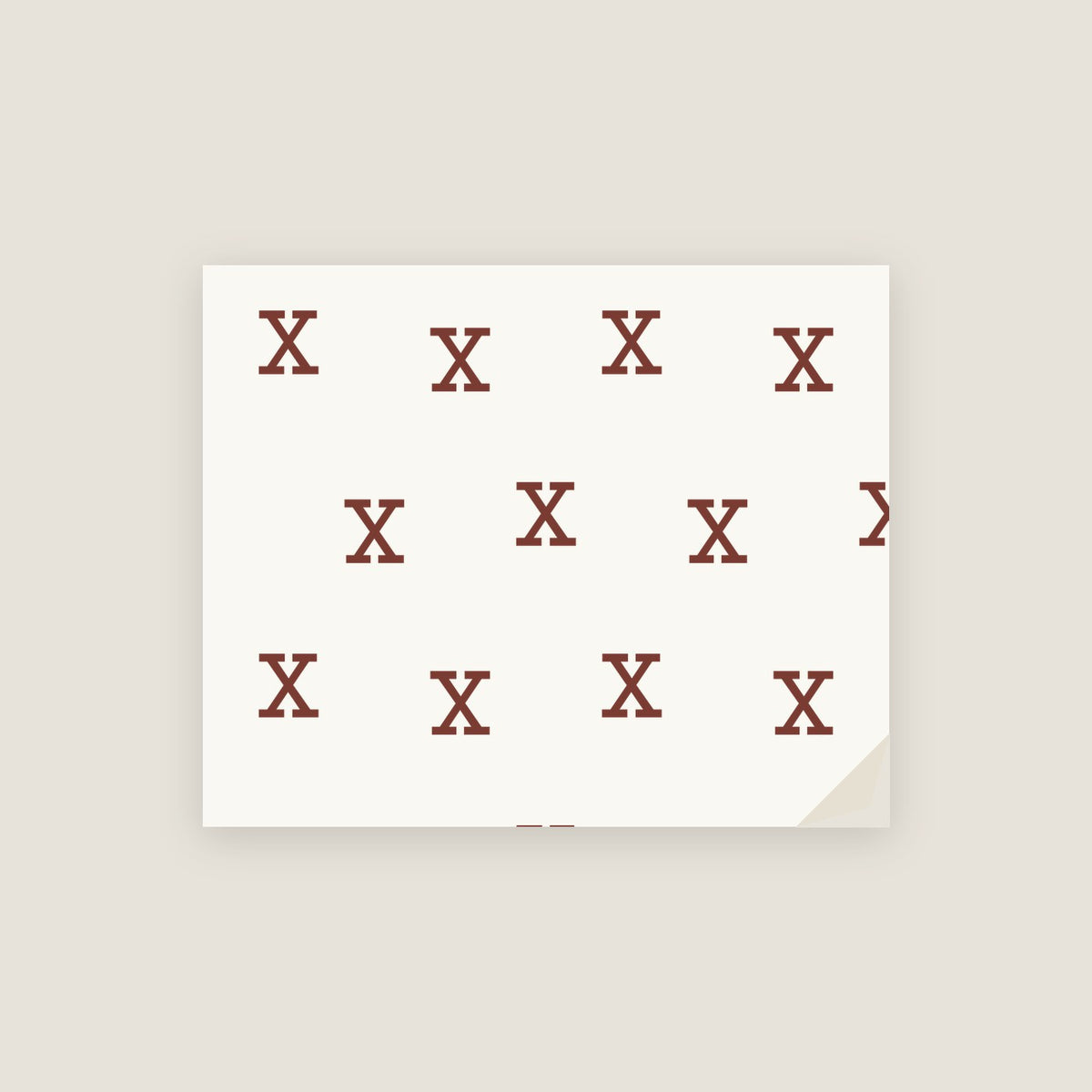 X · Letter Wrapping Paper