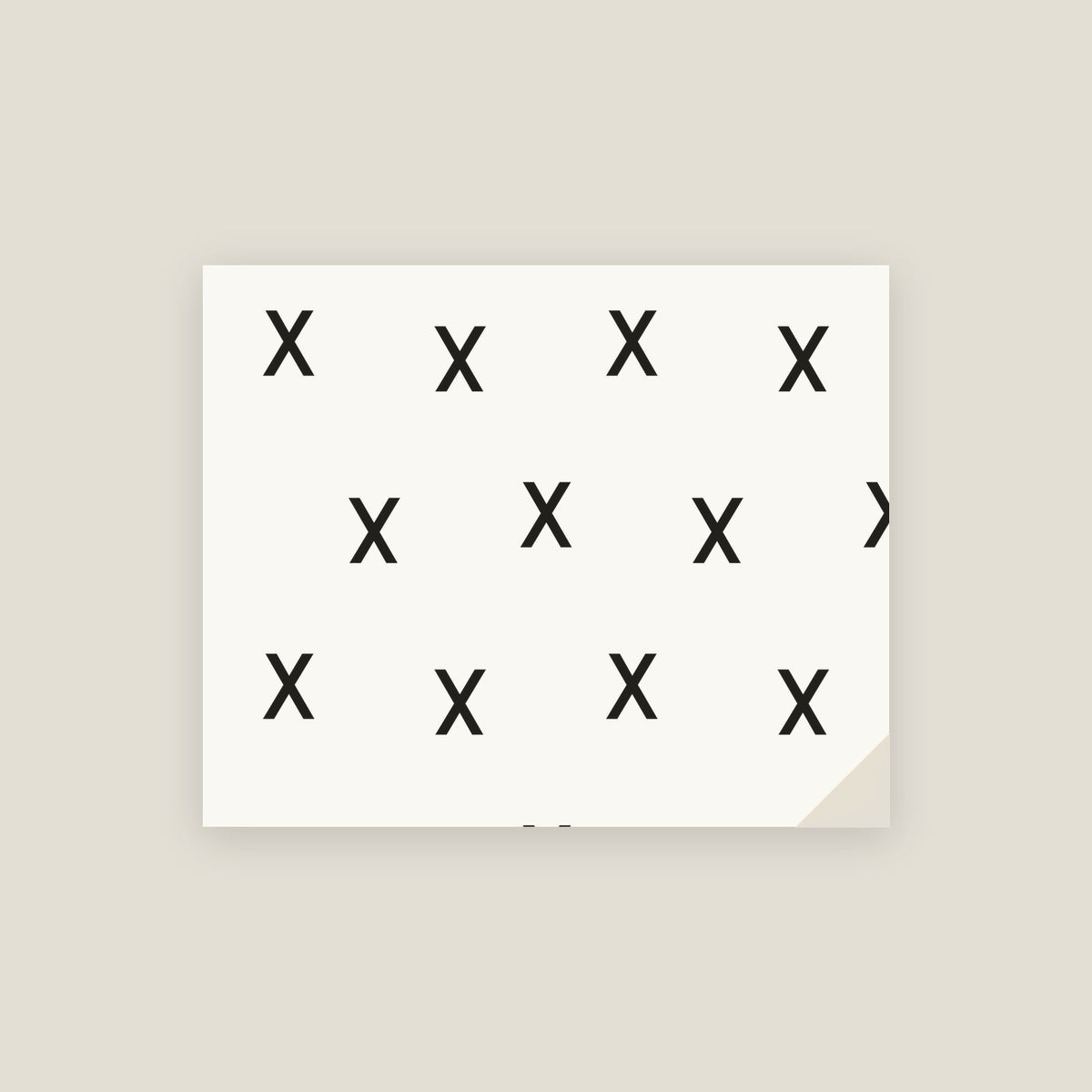 X · Letter Wrapping Paper