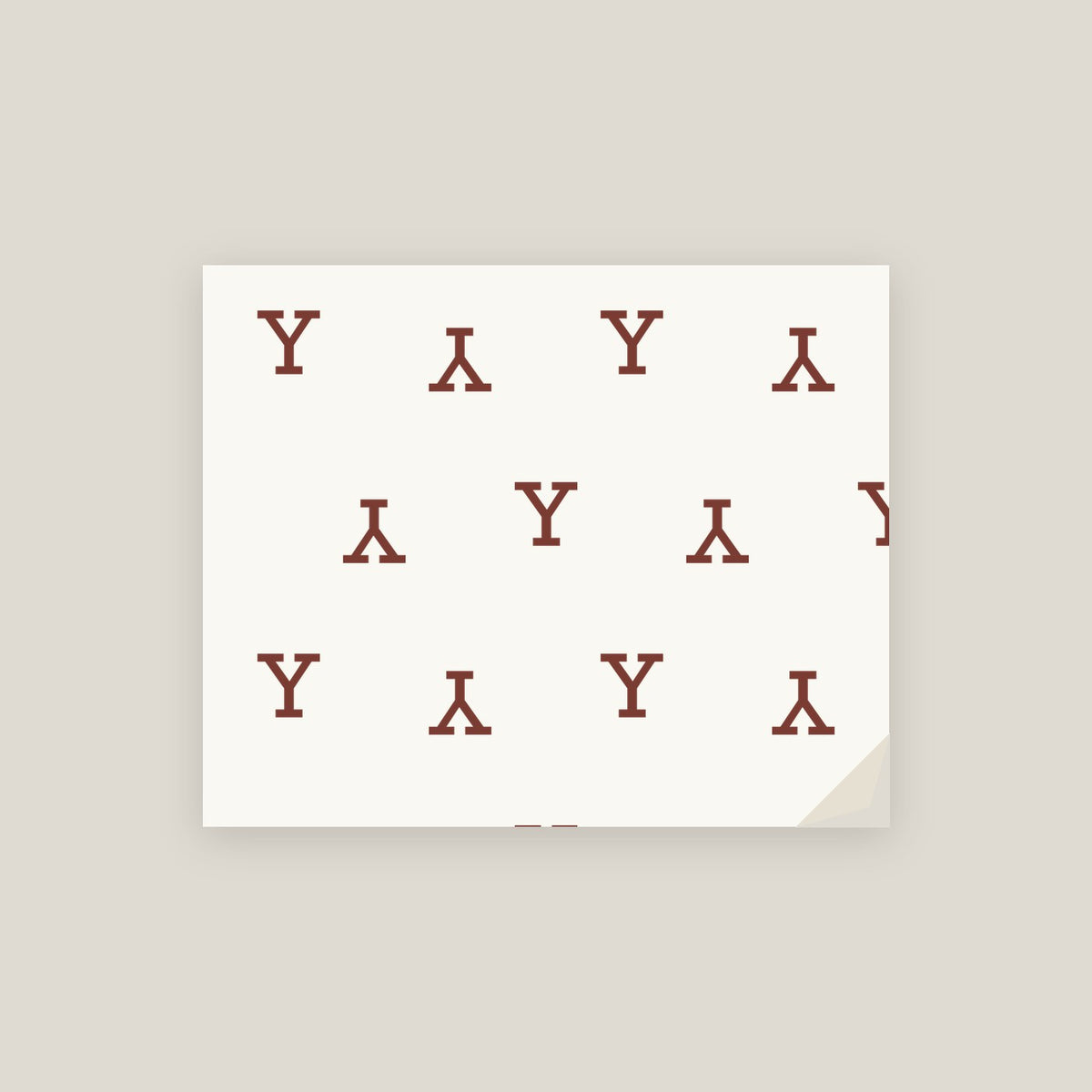Y · Letter Wrapping Paper