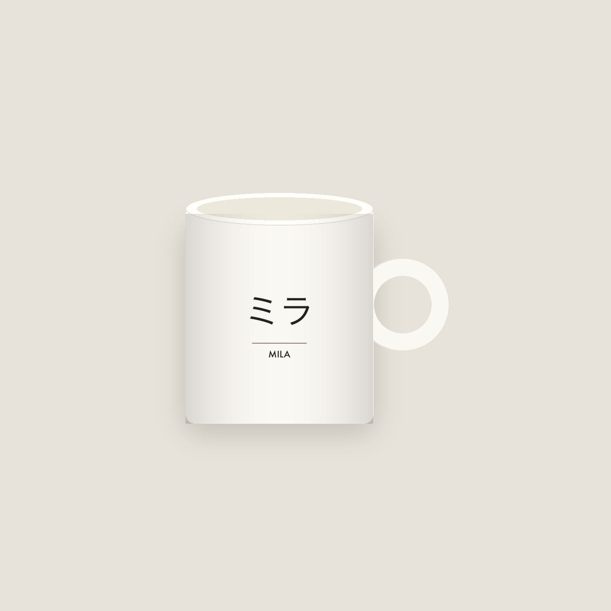 Mila · ミラ Name Mug
