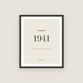 Established 1941 · Birth Year Framed Print