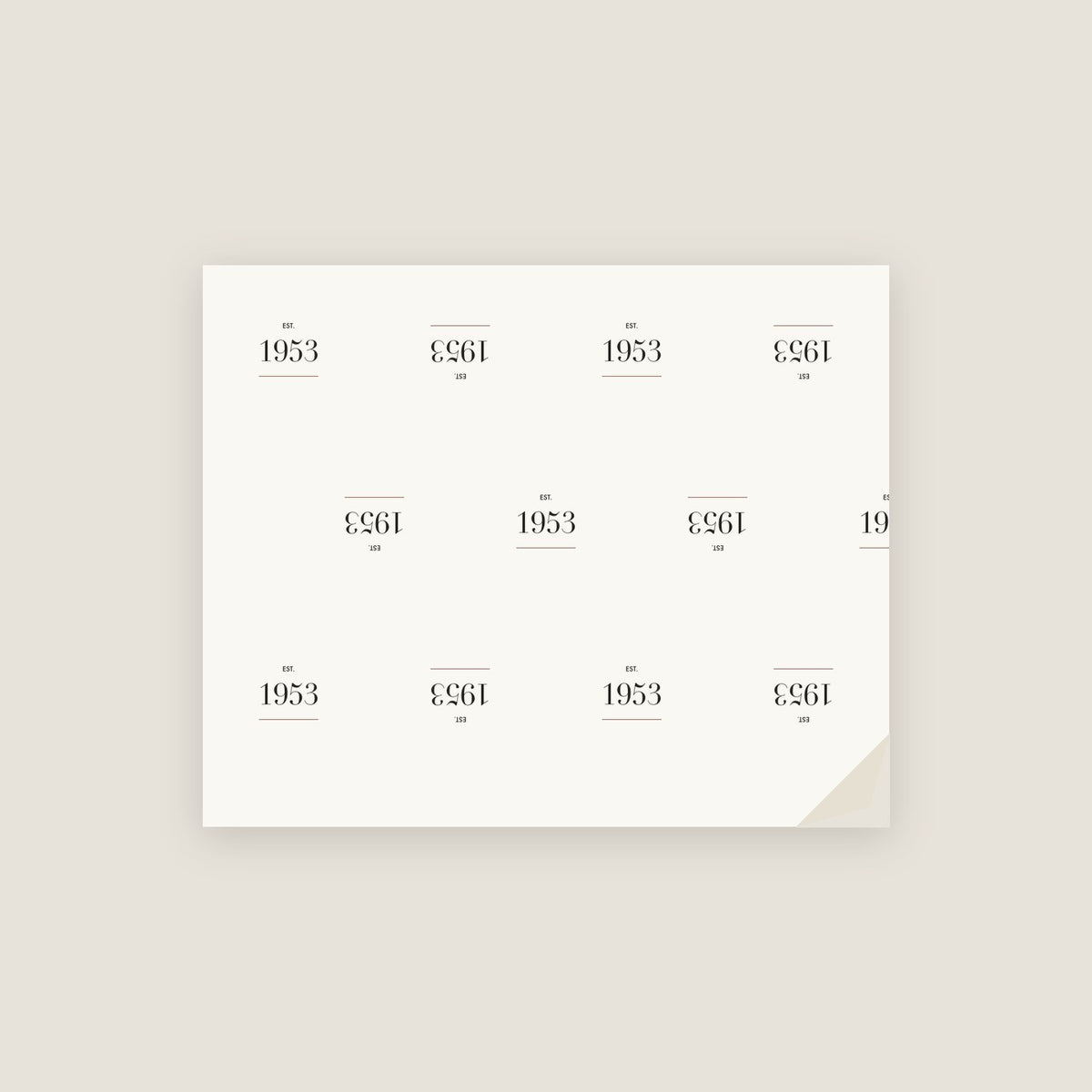 Established 1953 · Birth Year Wrapping Paper