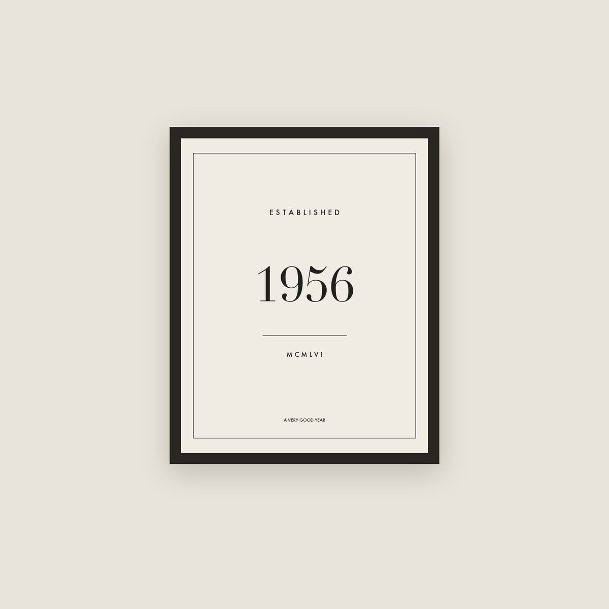 Established 1956 · Birth Year Print