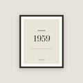 Established 1959 · Birth Year Framed Print