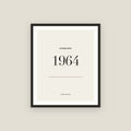 Established 1964 · Birth Year Framed Print