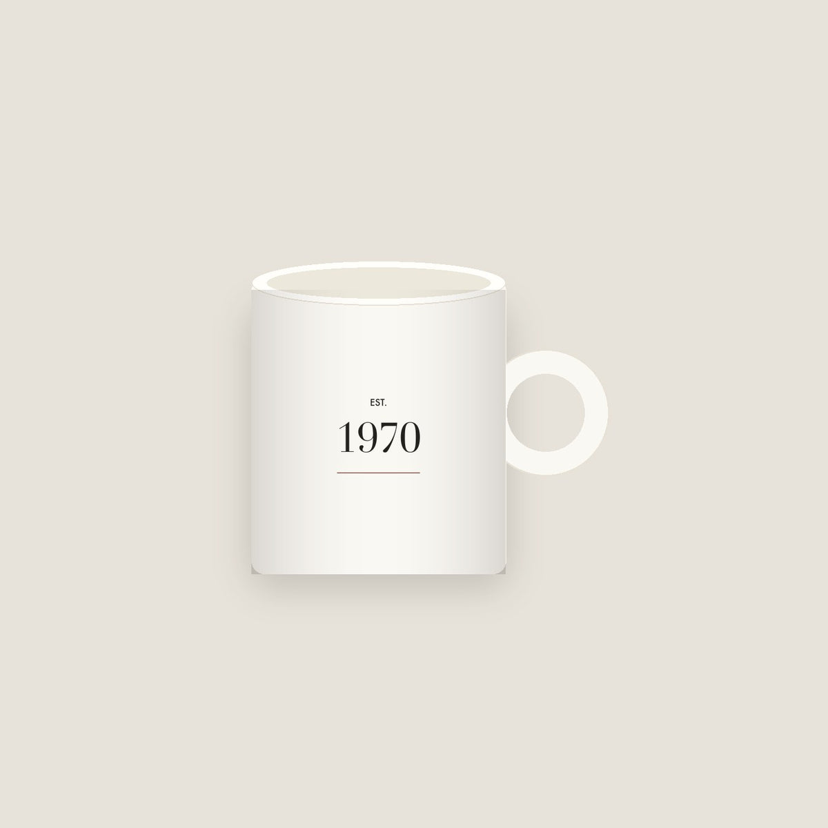 Established 1970 · Birth Year Mug