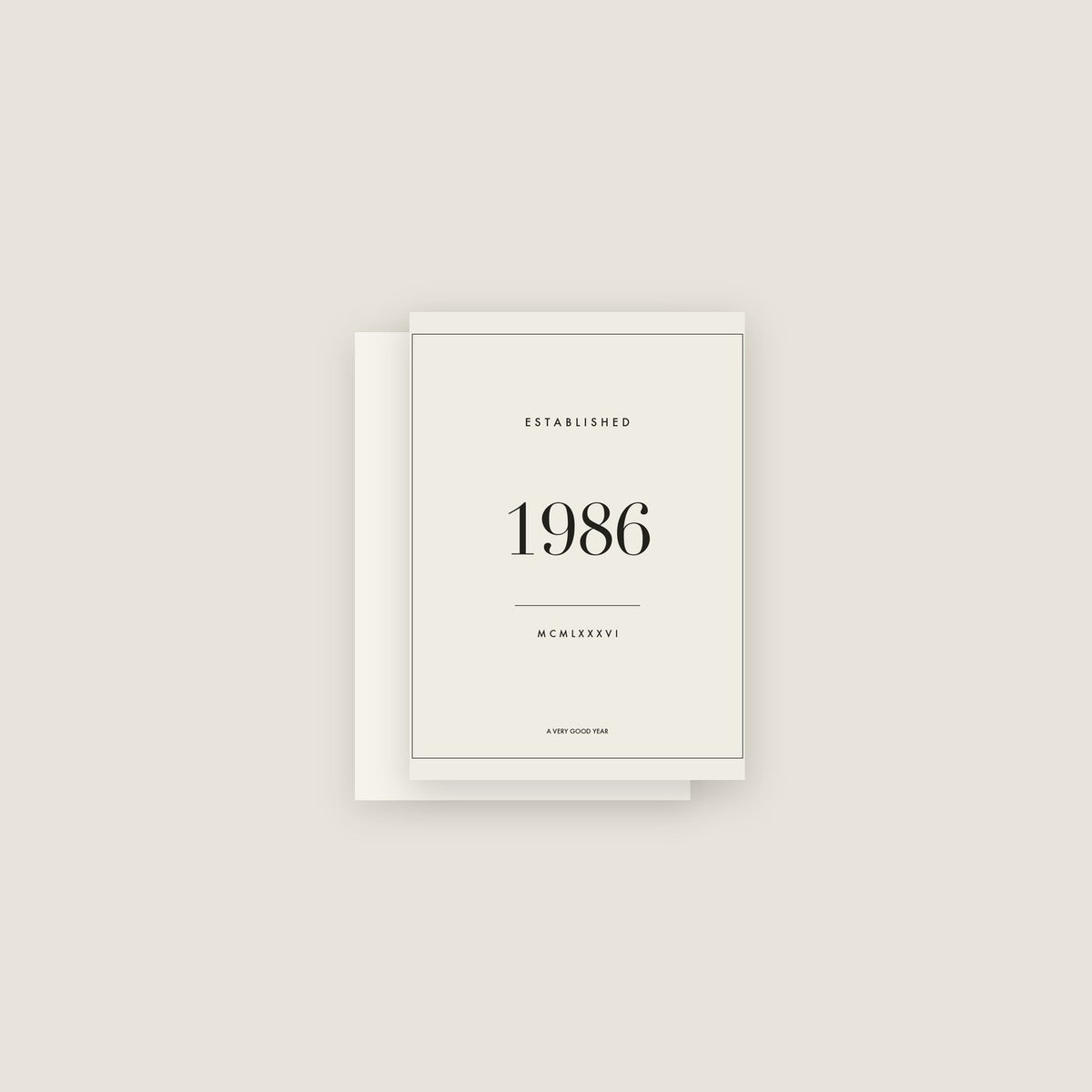 Established 1986 · Birth Year Card