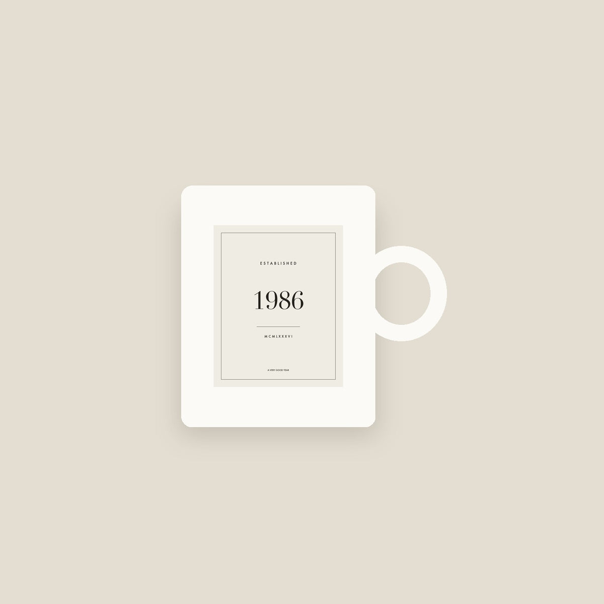 Established 1986 · Birth Year Mug