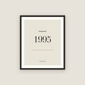 Established 1995 · Birth Year Framed Print