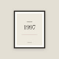 Established 1997 · Birth Year Framed Print