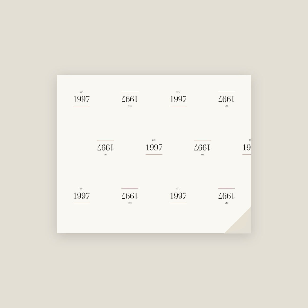 Established 1997 · Birth Year Wrapping Paper
