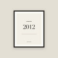 Established 2012 · Birth Year Framed Print