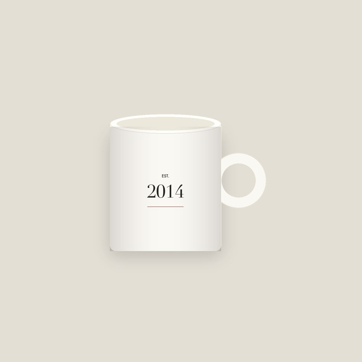 Established 2014 · Birth Year Mug