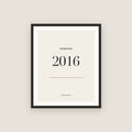 Established 2016 · Birth Year Framed Print