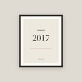 Established 2017 · Birth Year Framed Print