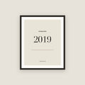 Established 2019 · Birth Year Framed Print