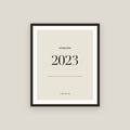 Established 2023 · Birth Year Framed Print